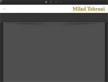 Tablet Screenshot of miladtehrani.com